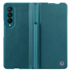 Samsung Galaxy Z Fold 3 kaaned roheline Nillkin Qin Leather (Vegan Leather) 5G