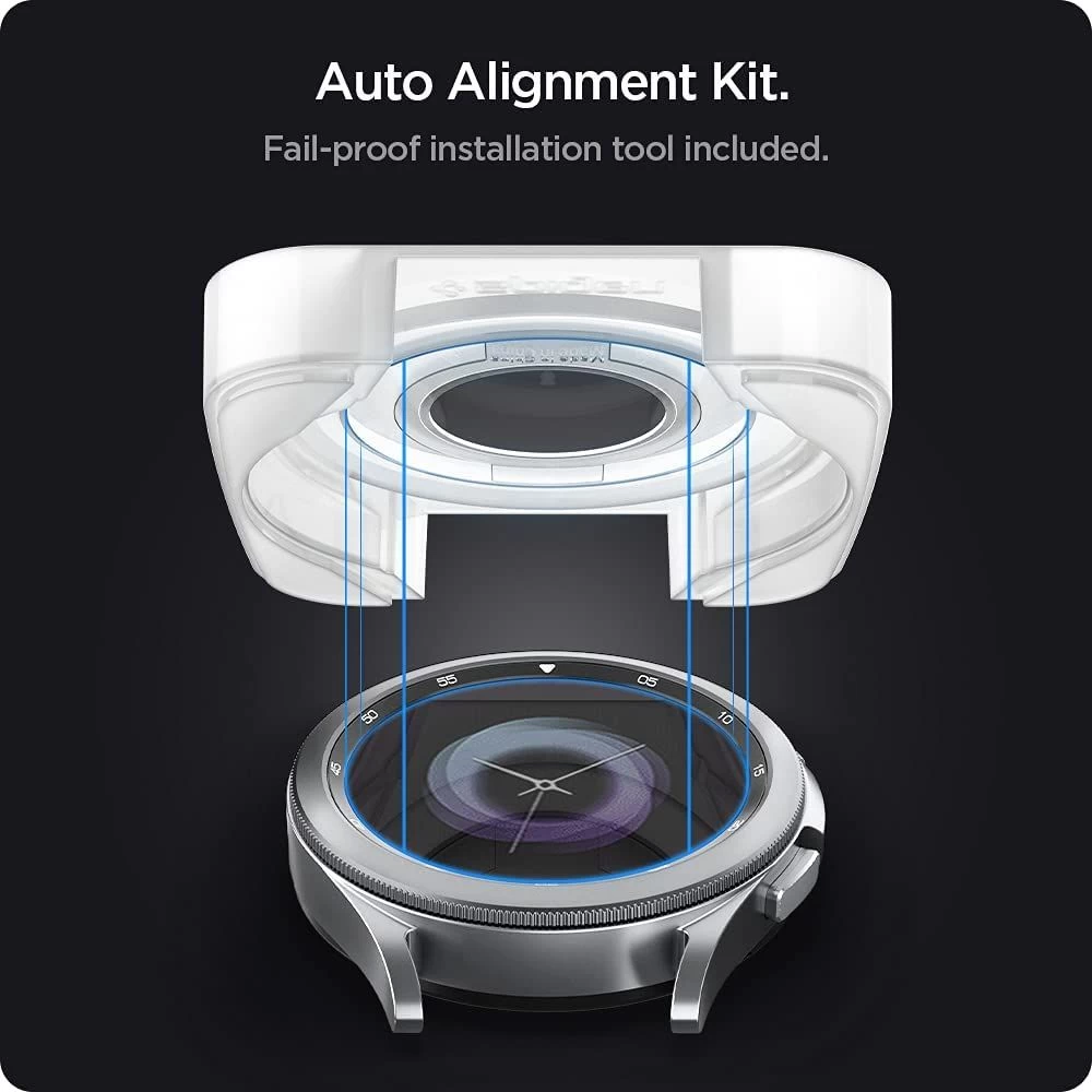 Samsung Galaxy Watch 4 Tempered glass  SPIGEN TR EZ FIT Glass Classic 42mm (2pack)