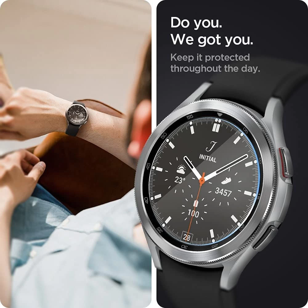 Samsung Galaxy Watch 4 Tempered glass  SPIGEN TR EZ FIT Glass Classic 42mm (2pack)