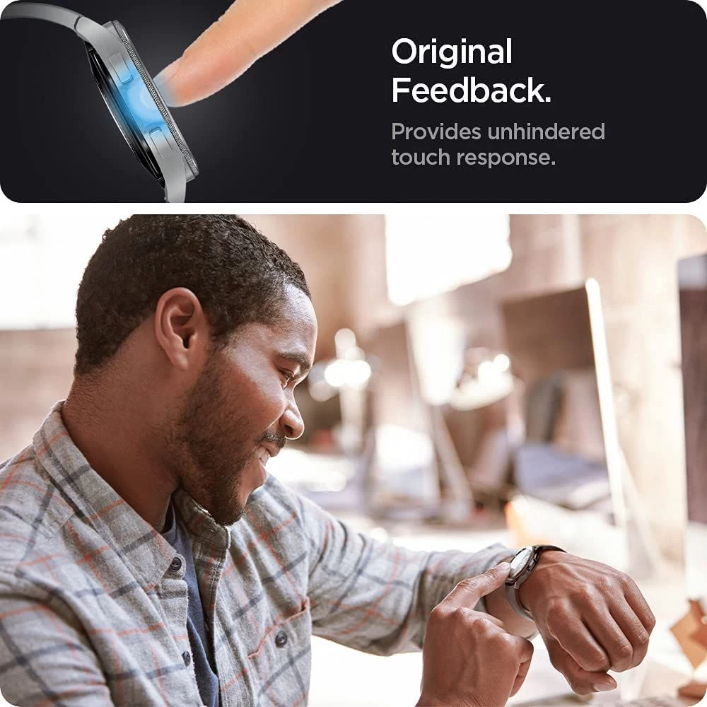 Samsung Galaxy Watch 4 Tempered glass  SPIGEN TR EZ FIT Glass Classic 42mm (2pack)