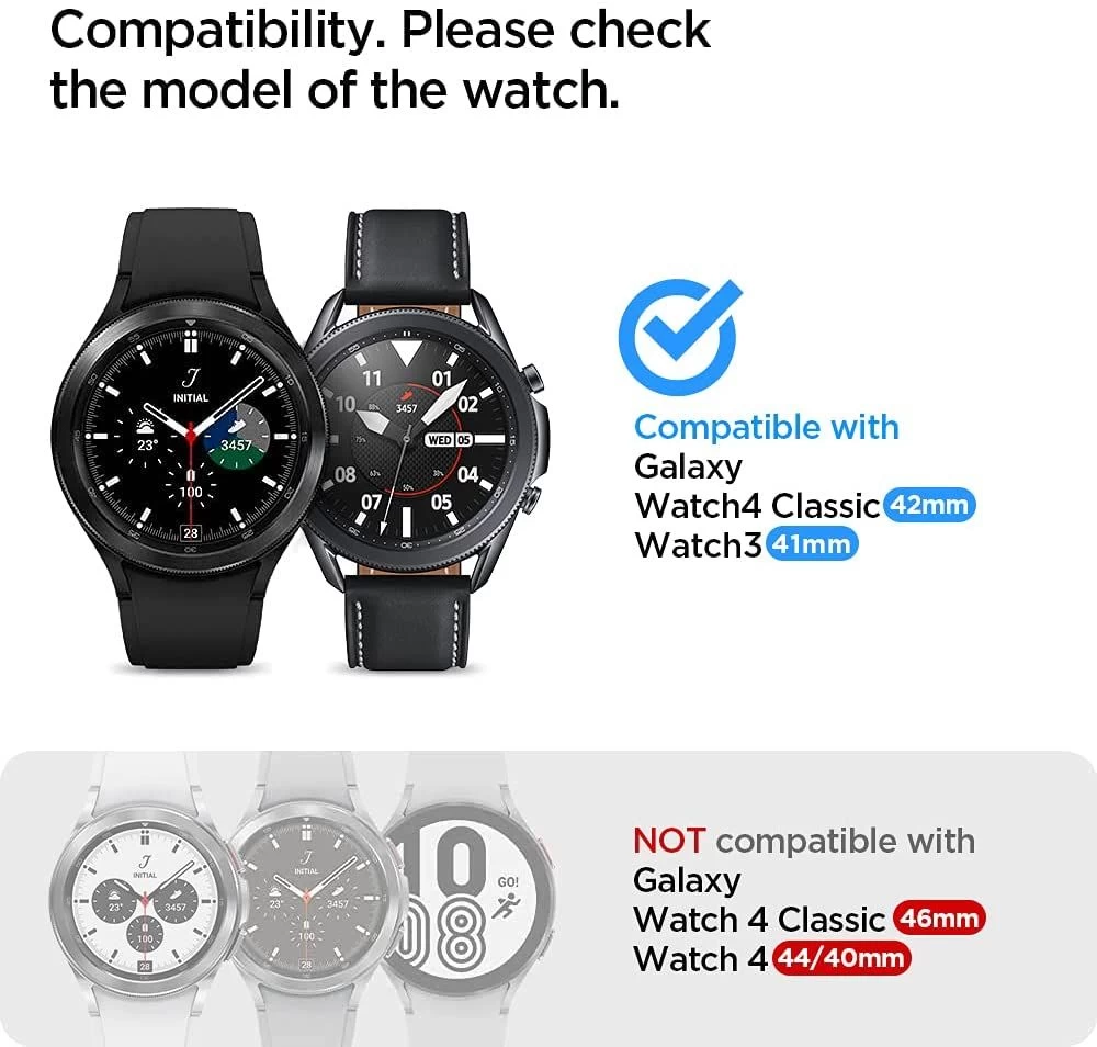 Samsung Galaxy Watch 4 Tempered glass  SPIGEN TR EZ FIT Glass Classic 42mm (2pack)