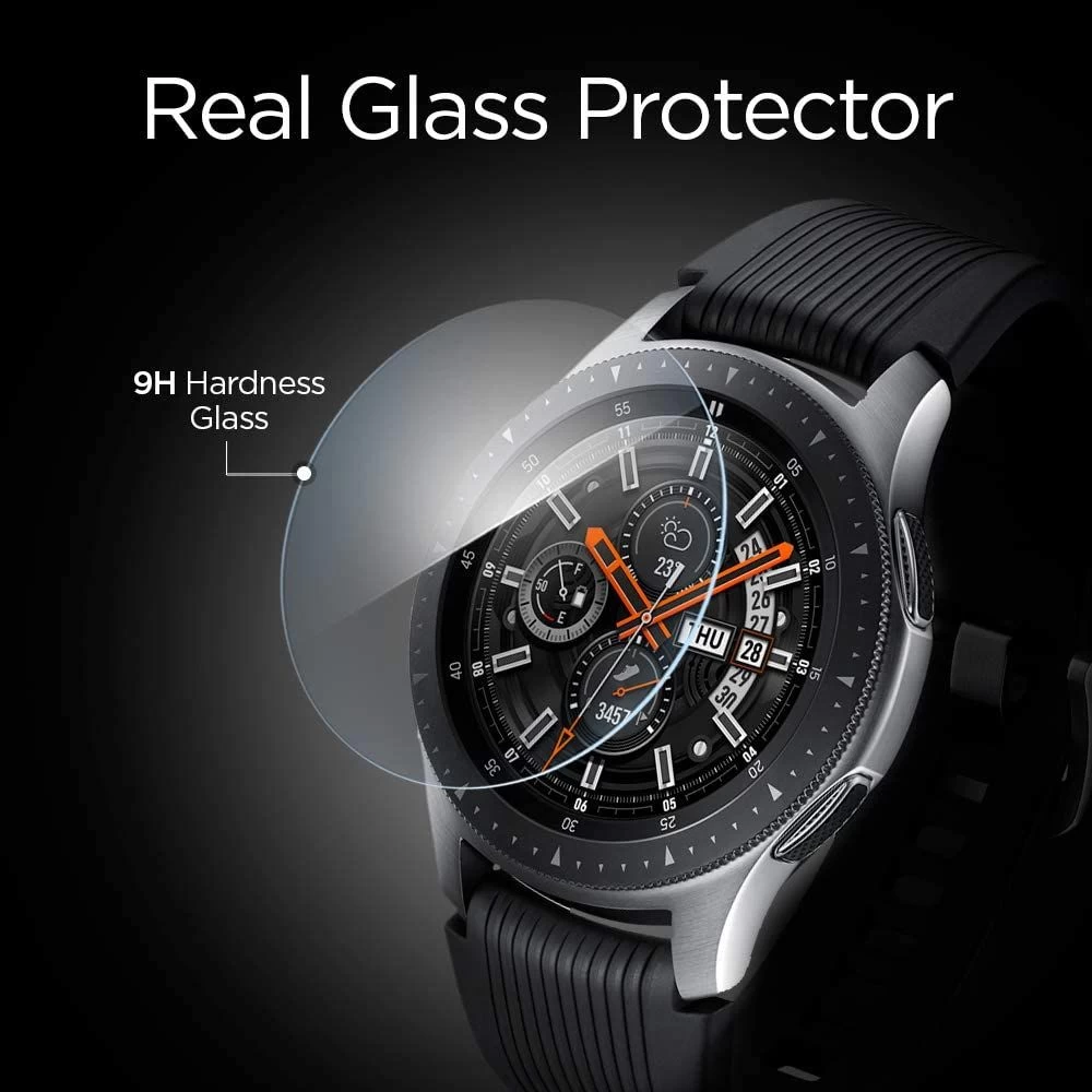 Samsung Galaxy Watch 4 skärmskydd  SPIGEN Glas.TR Slim Classic 46mm (3-pack)