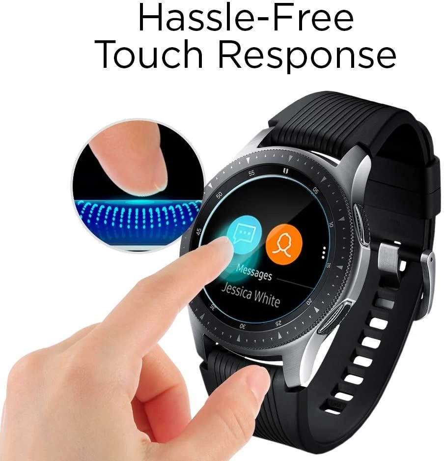 Samsung Galaxy Watch 4 skärmskydd  SPIGEN Glas.TR Slim Classic 46mm (3-pack)