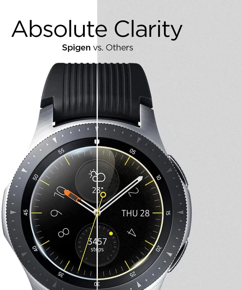 Samsung Galaxy Watch 4 skärmskydd  SPIGEN Glas.TR Slim Classic 46mm (3-pack)