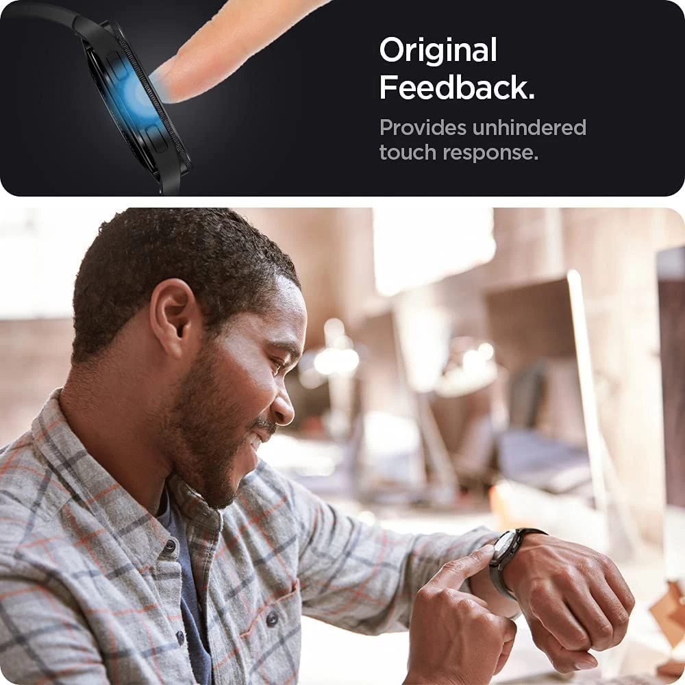 Samsung Galaxy Watch 4 защитное стекло  SPIGEN Glas.TR EZ FIT Classic 46mm (2-pack)