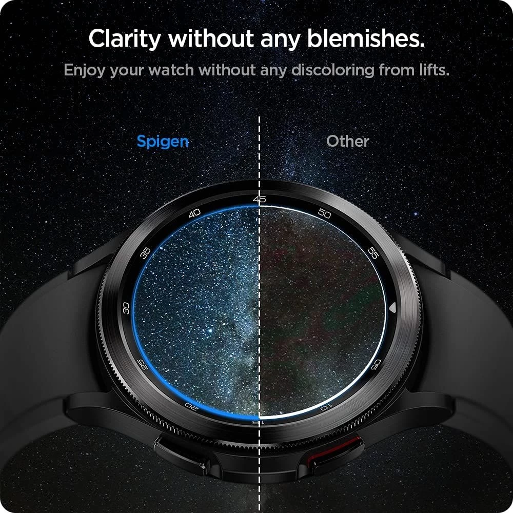 Samsung Galaxy Watch 4 защитное стекло  SPIGEN Glas.TR EZ FIT Classic 46mm (2-pack)