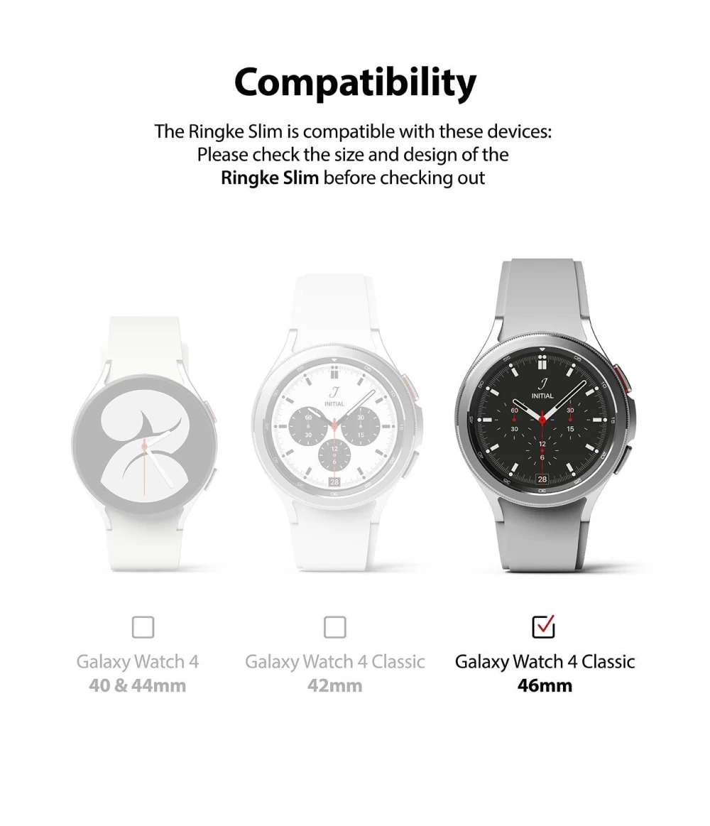 Samsung Galaxy Watch 4 rihm  RINGKE Slim 2-pack Classic 46mm