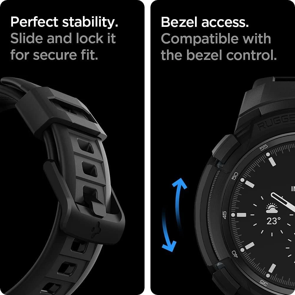 Samsung Galaxy Watch 4 telefoni ümbris must SPIGEN Rugged Armor