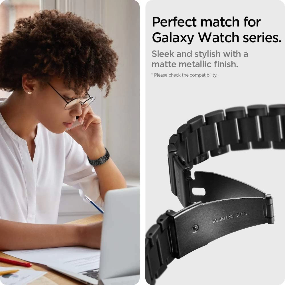 Samsung Galaxy Watch 4 telefoni ümbris must SPIGEN Modern Fit 46mm (22mm)