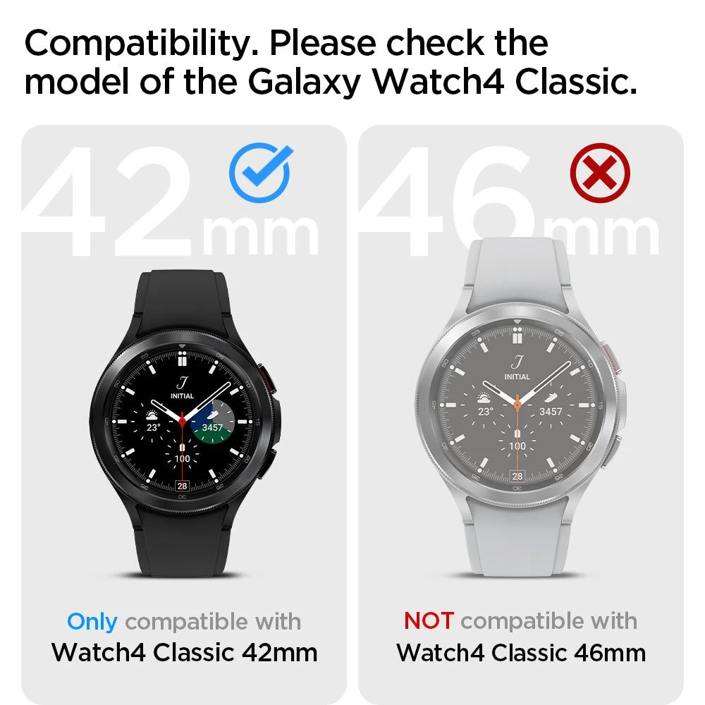Samsung Galaxy Watch 4 Tempered glass SPIGEN TR EZ FIT Glass Classic 42mm (2pack)