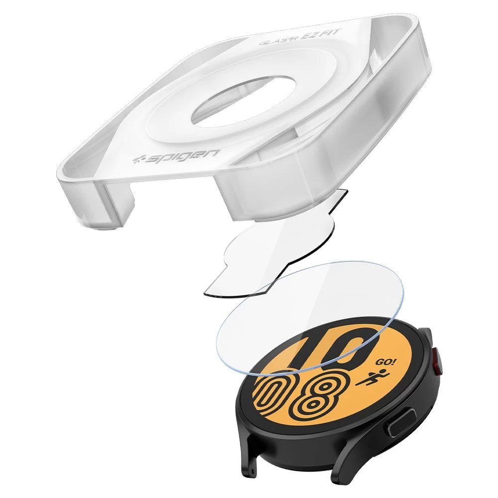 Samsung Galaxy Watch 4 aizsargstikls SPIGEN Glas.TR EZ-FIT (44mm) 2-pack