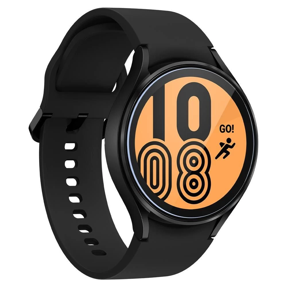 Samsung Galaxy Watch 4 skärmskydd SPIGEN TR EZ FIT Tempered Glass 44mm (2pack)