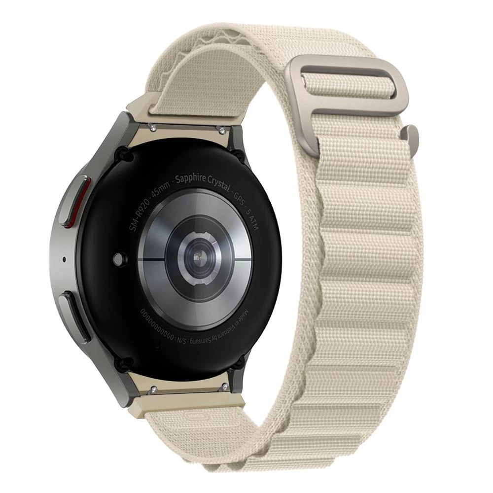 Samsung Galaxy Watch 4 telefoni ümbris valge TECH-PROTECT NYLON PRO (40 / 42 44 45 46 mm)