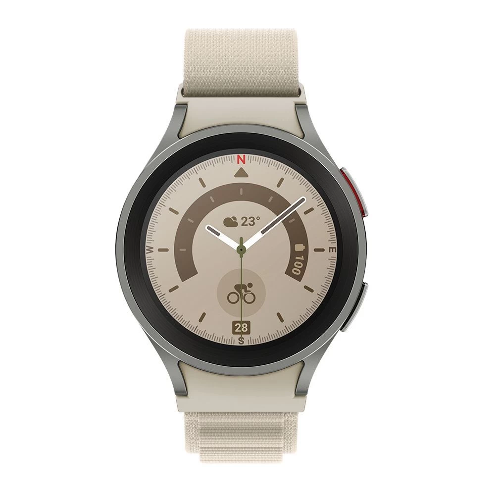 Samsung Galaxy Watch 4 telefoni ümbris valge TECH-PROTECT NYLON PRO (40 / 42 44 45 46 mm)