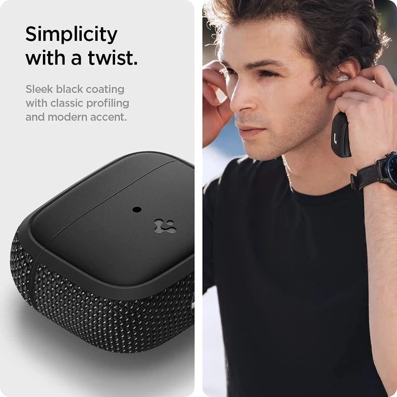Apple AirPods 3 dėklas Juoda SPIGEN Classic Fit  Airpods