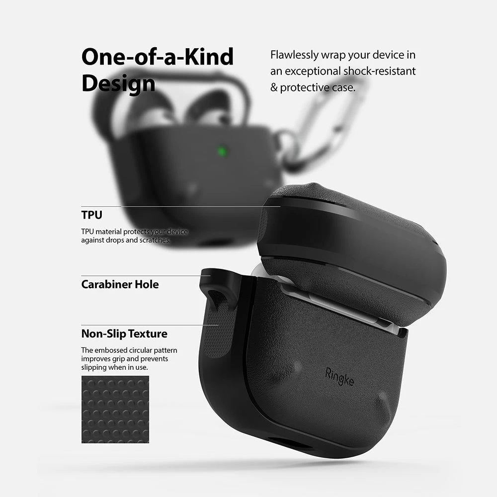 Apple AirPods 3 dėklas Juoda RINGKE Onyx Airpods