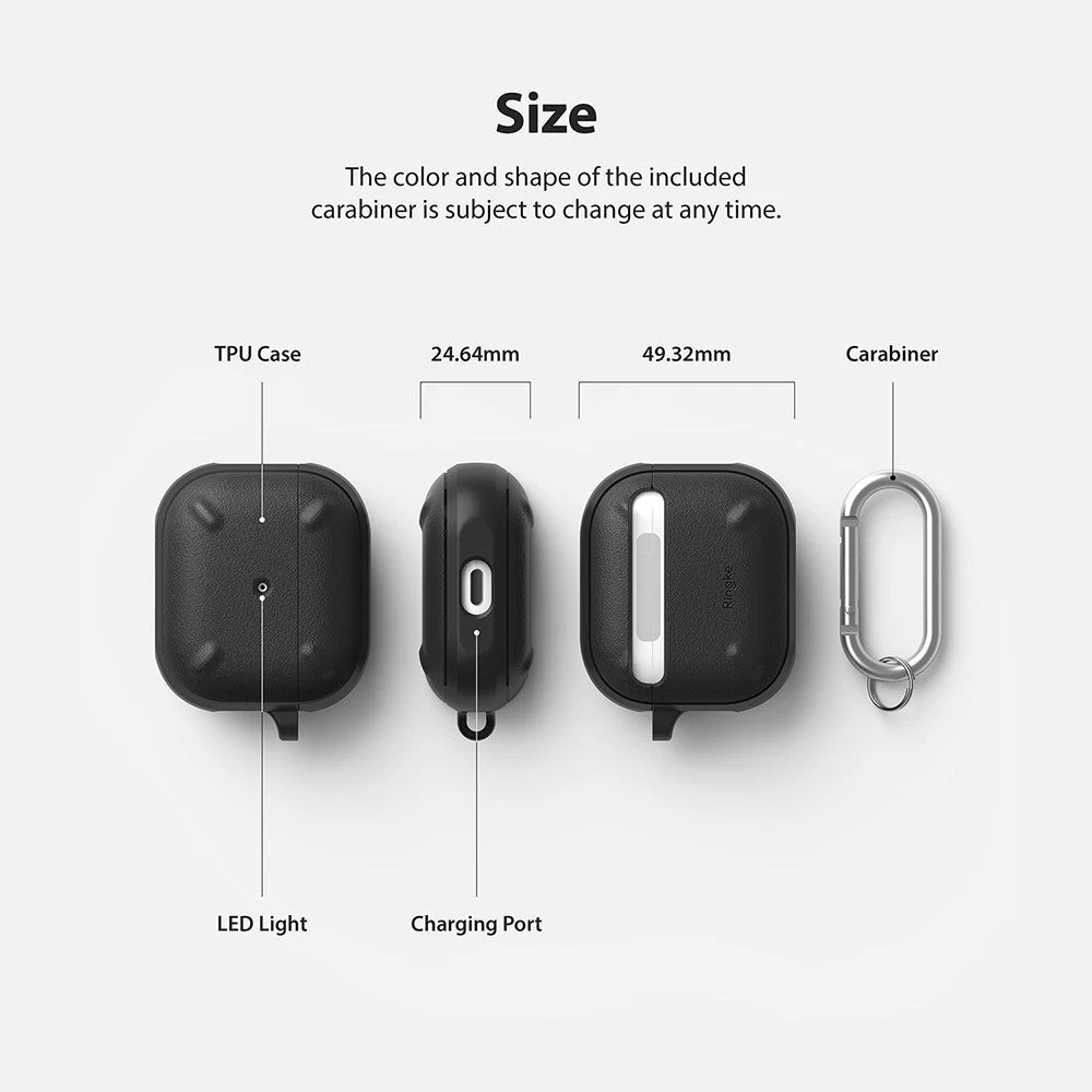 Apple AirPods 3 dėklas Juoda RINGKE Onyx Airpods