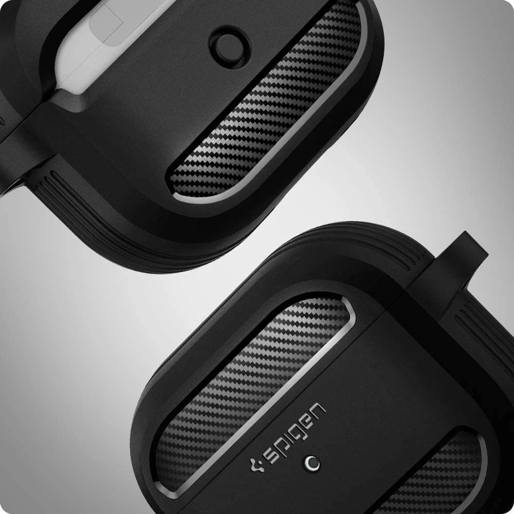 Apple AirPods 3 dėklas Juoda SPIGEN Rugged Armor 