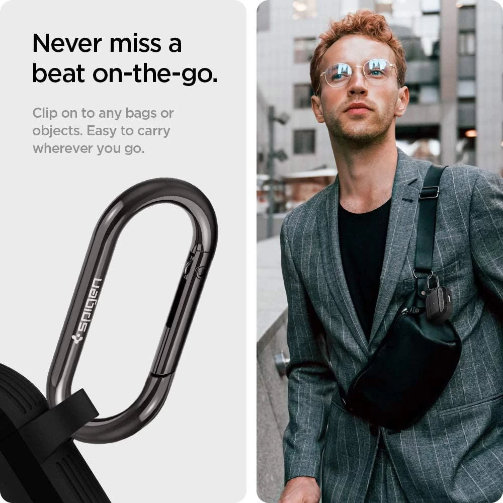 Apple AirPods 3 dėklas Juoda SPIGEN Rugged Armor 