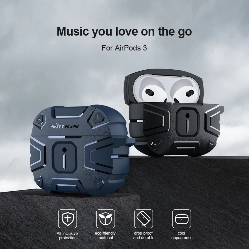 Apple AirPods 3 dėklas Juoda Nillkin Explorer 