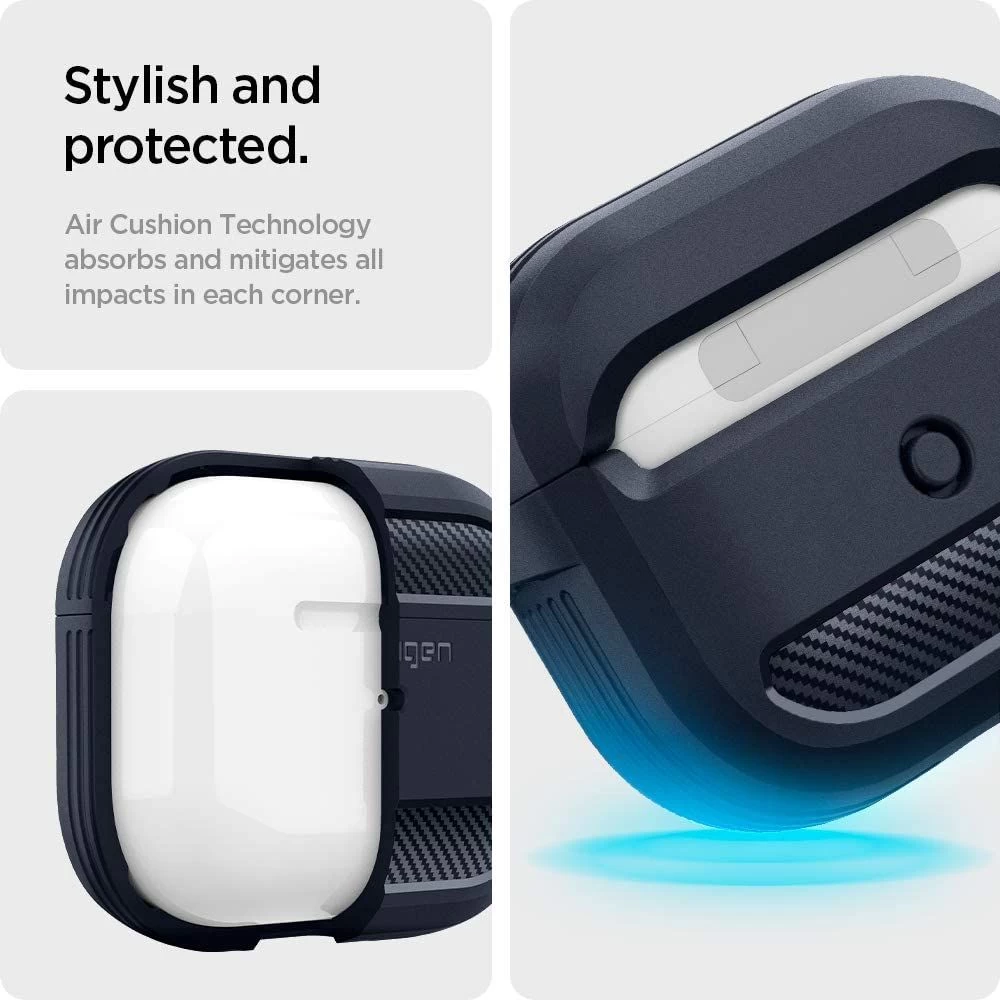 Apple AirPods 3 maciņš pelēks SPIGEN Rugged Armor 