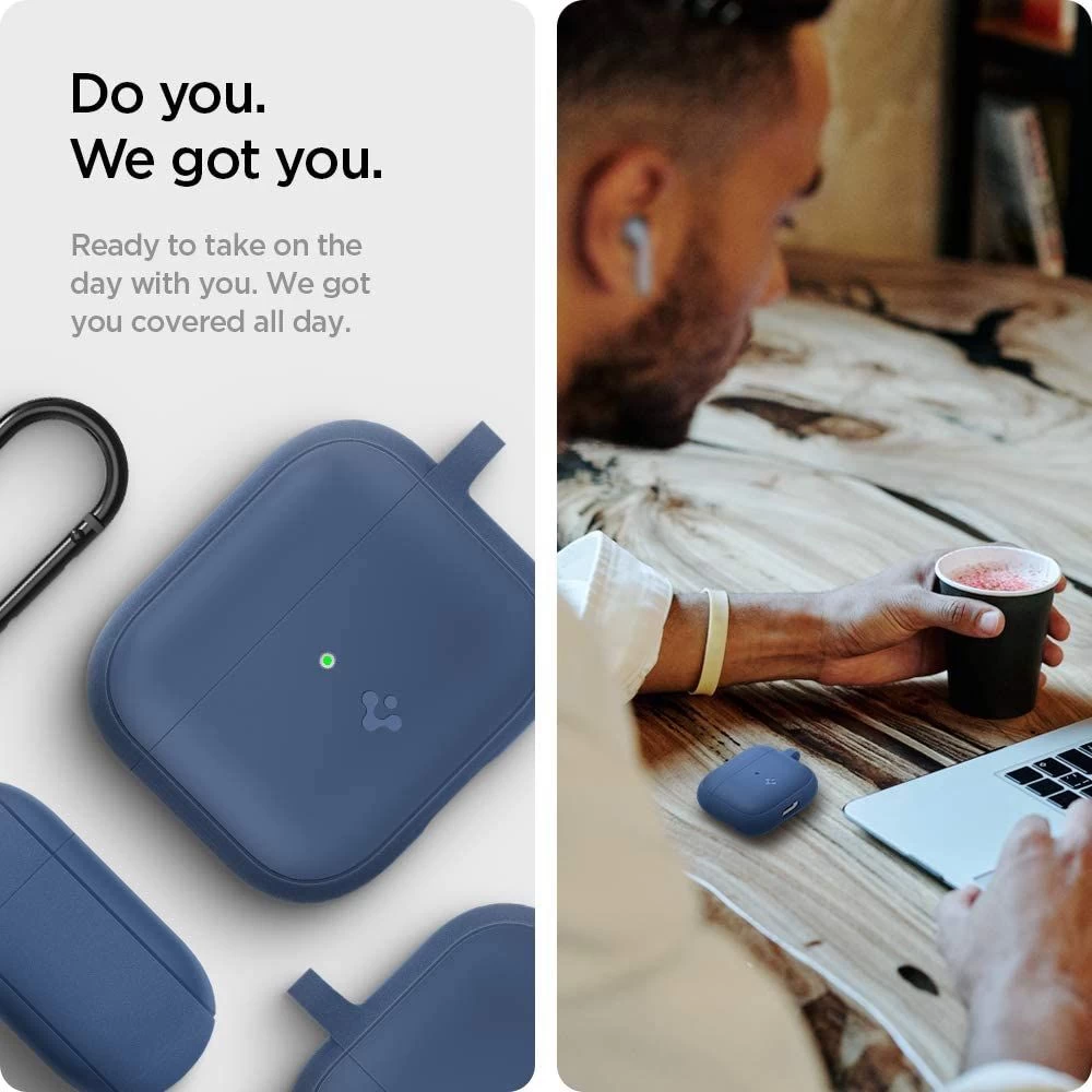 Apple AirPods 3 kaaned sinine SPIGEN Silicon Fit
