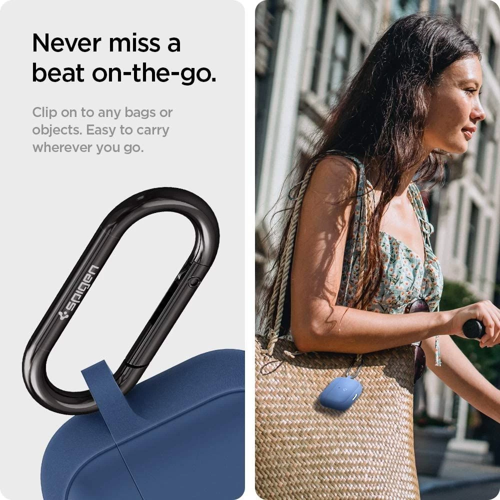 Apple AirPods 3 kaaned sinine SPIGEN Silicon Fit