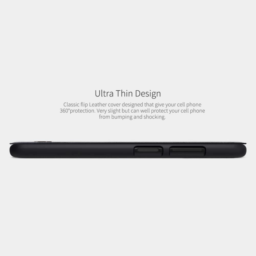 Samsung Galaxy A03S case black Nillkin Qin Leather 