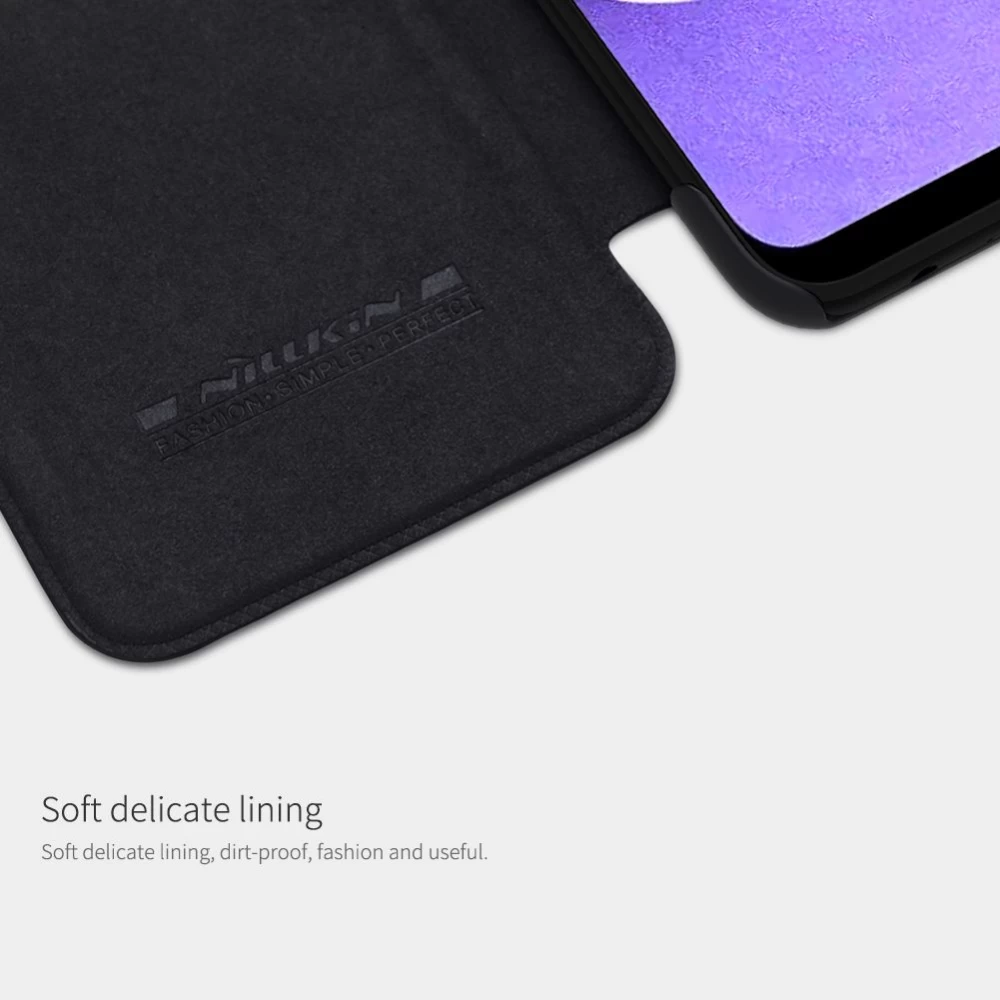 Samsung Galaxy A03S case black Nillkin Qin Leather 