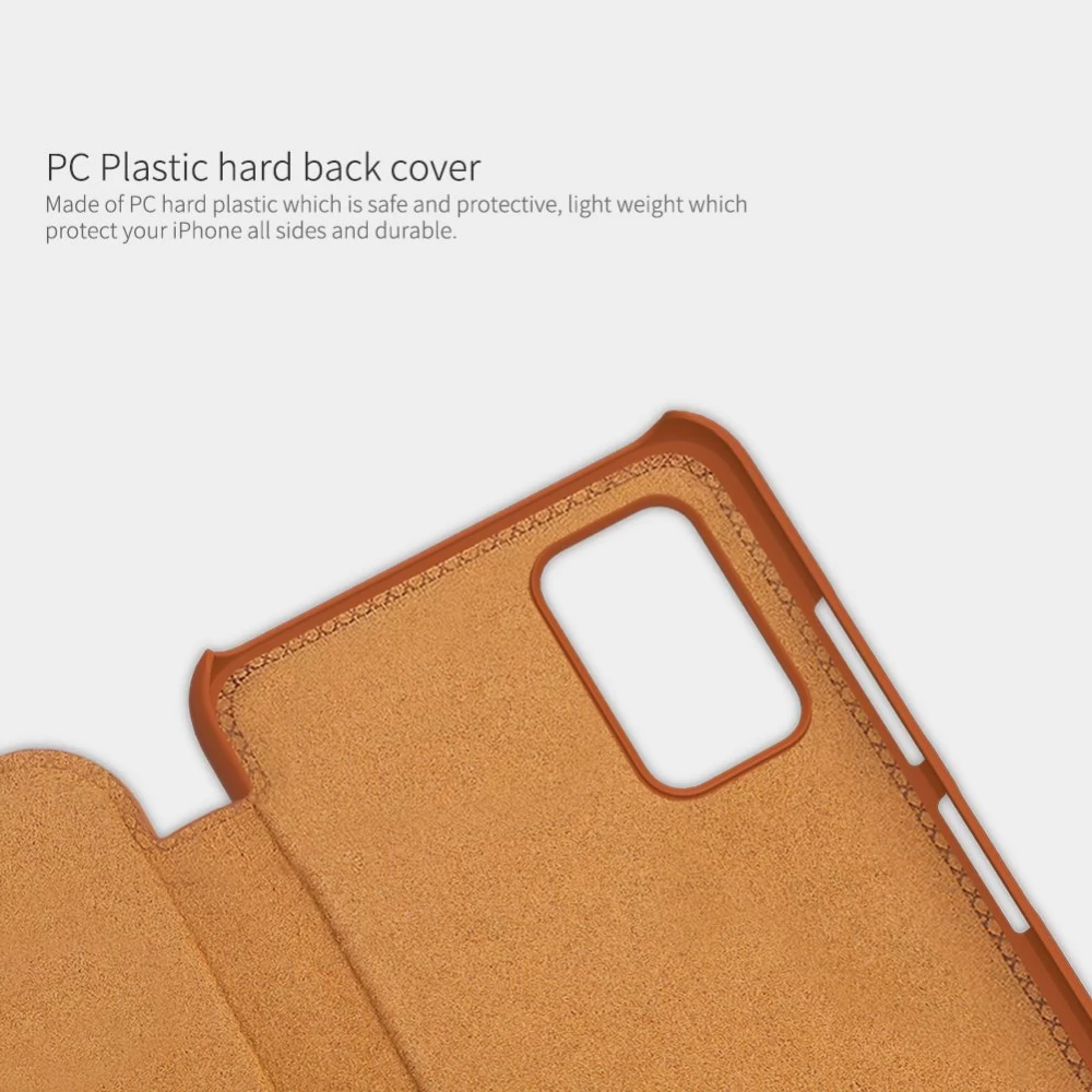 Samsung Galaxy A03S case black Nillkin Qin Leather 