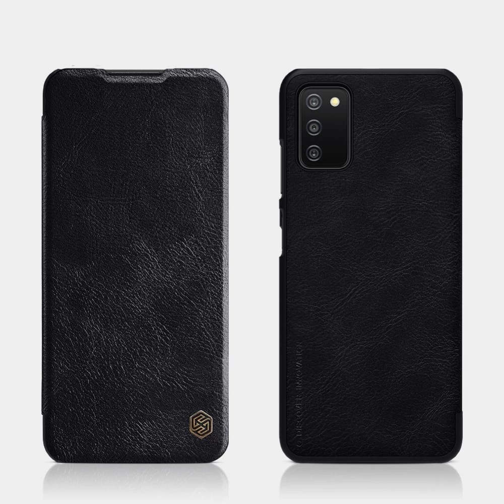 Samsung Galaxy A03S case black Nillkin Qin Leather 