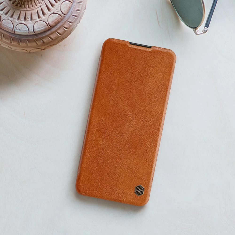 Samsung Galaxy A03S case black Nillkin Qin Leather 
