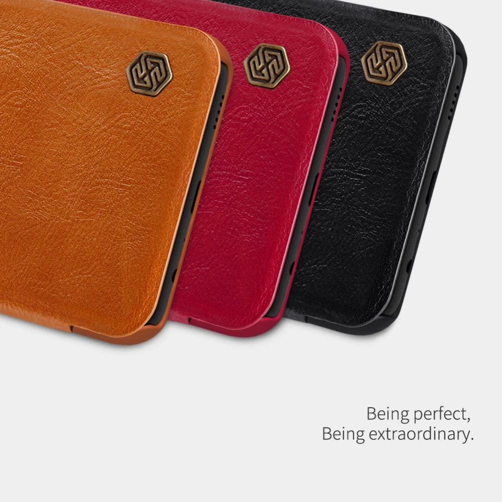 Samsung Galaxy A03S case red Nillkin Qin Leather 