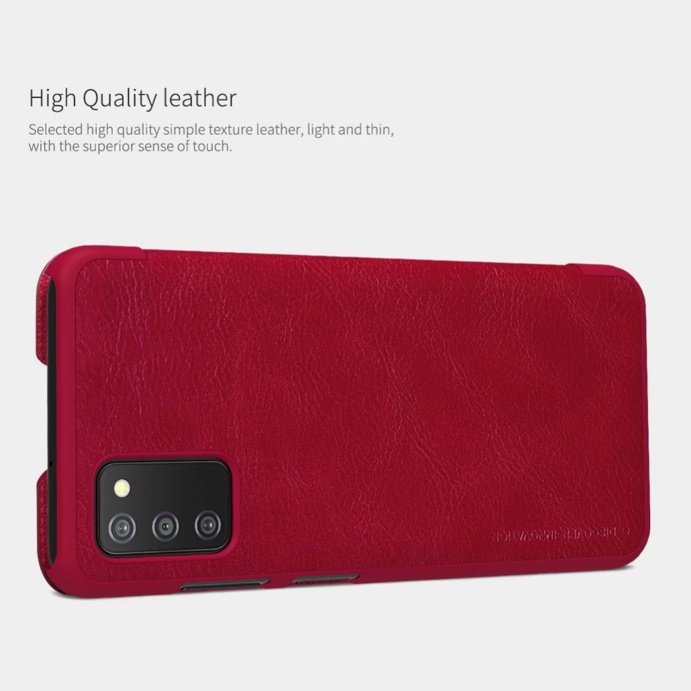 Samsung Galaxy A03S case red Nillkin Qin Leather 