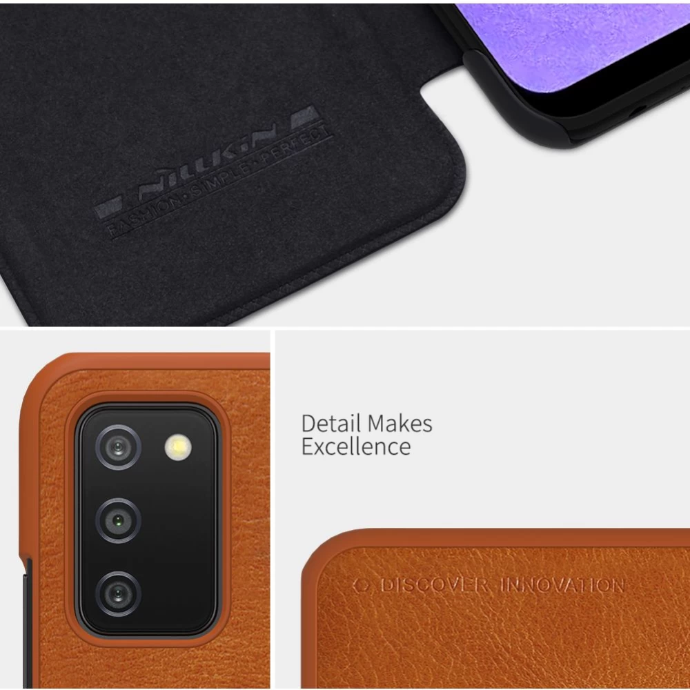 Samsung Galaxy A03S case red Nillkin Qin Leather 