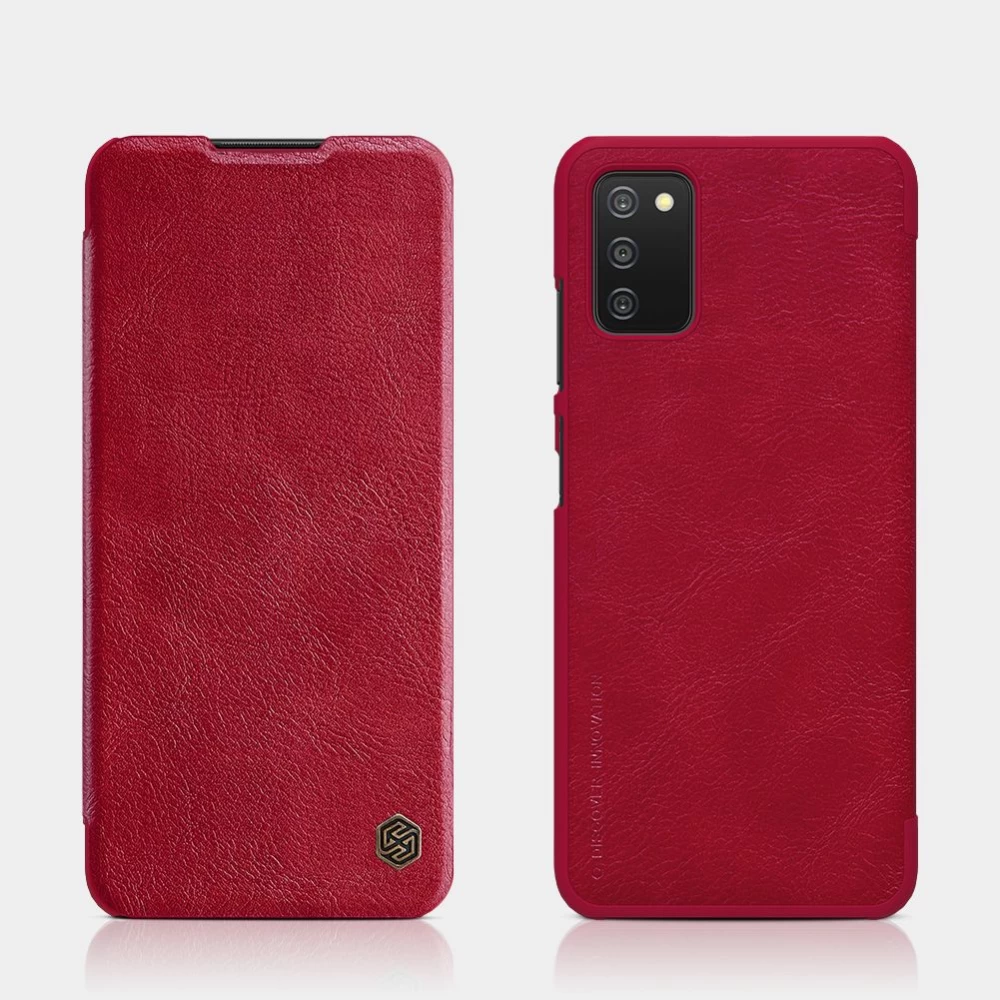 Samsung Galaxy A03S case red Nillkin Qin Leather 