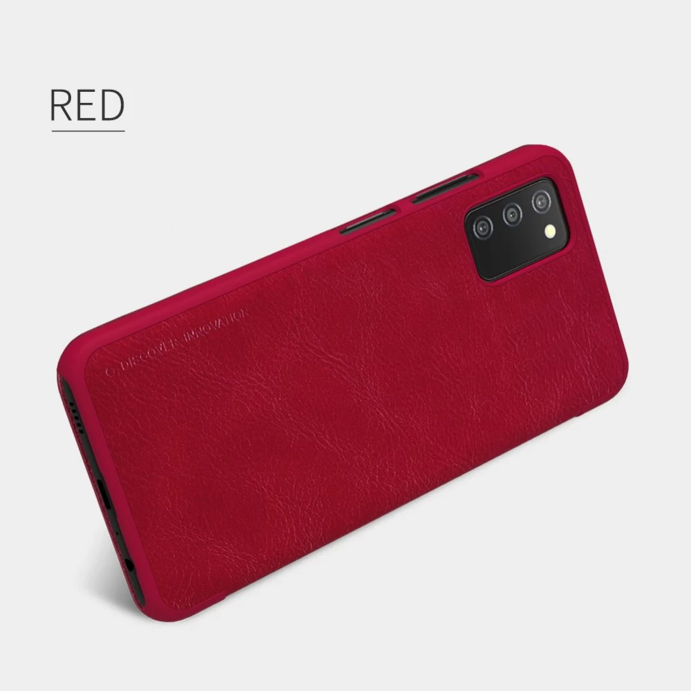 Samsung Galaxy A03S case red Nillkin Qin Leather 