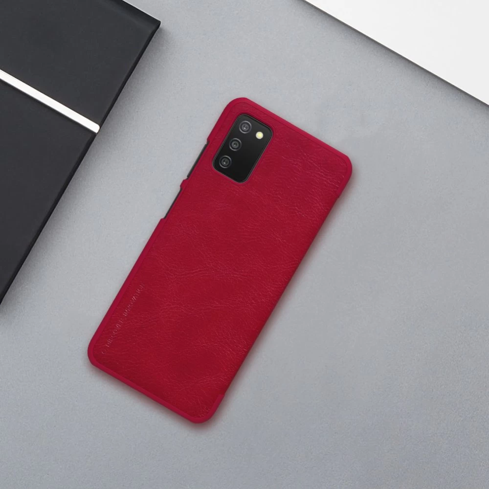 Samsung Galaxy A03S case red Nillkin Qin Leather 