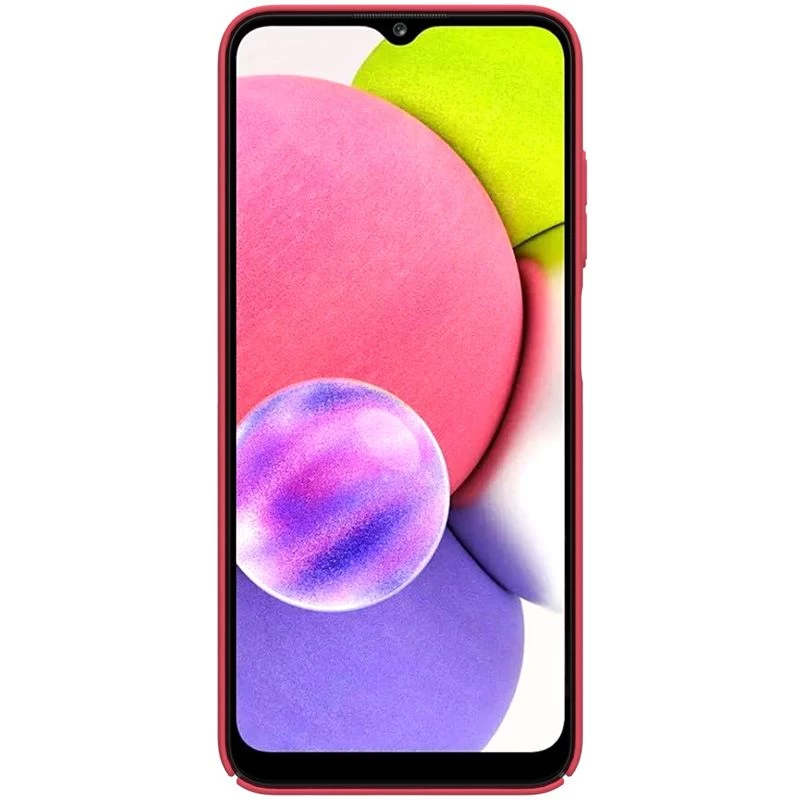Samsung Galaxy A03S case red Nillkin Super Frosted Shield
