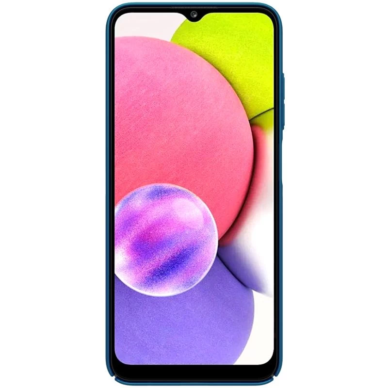 Samsung Galaxy A03S case blue Nillkin Super Frosted Shield