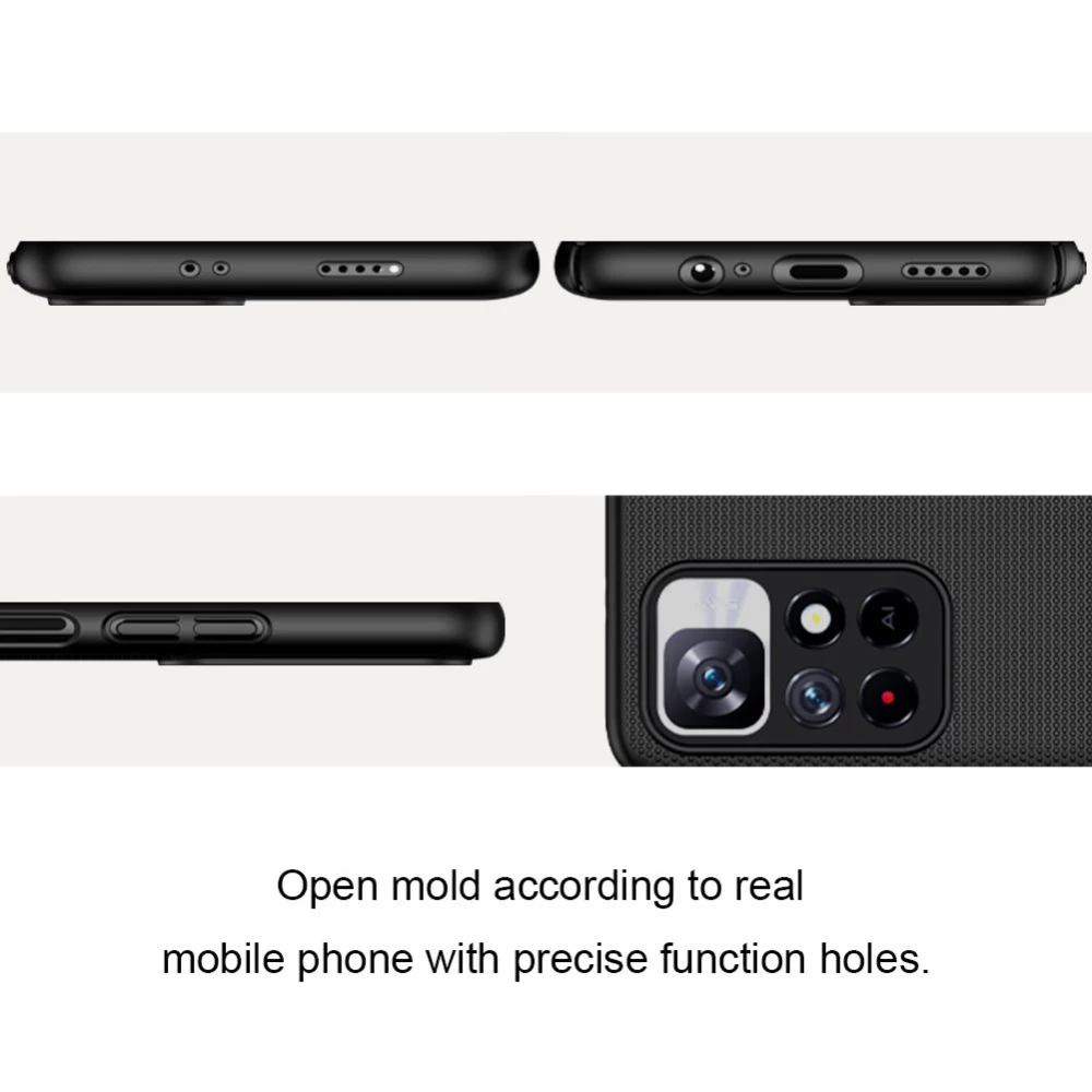 Xiaomi RedMi Note 11 5G ümbris valge Nillkin Super Frosted Shield