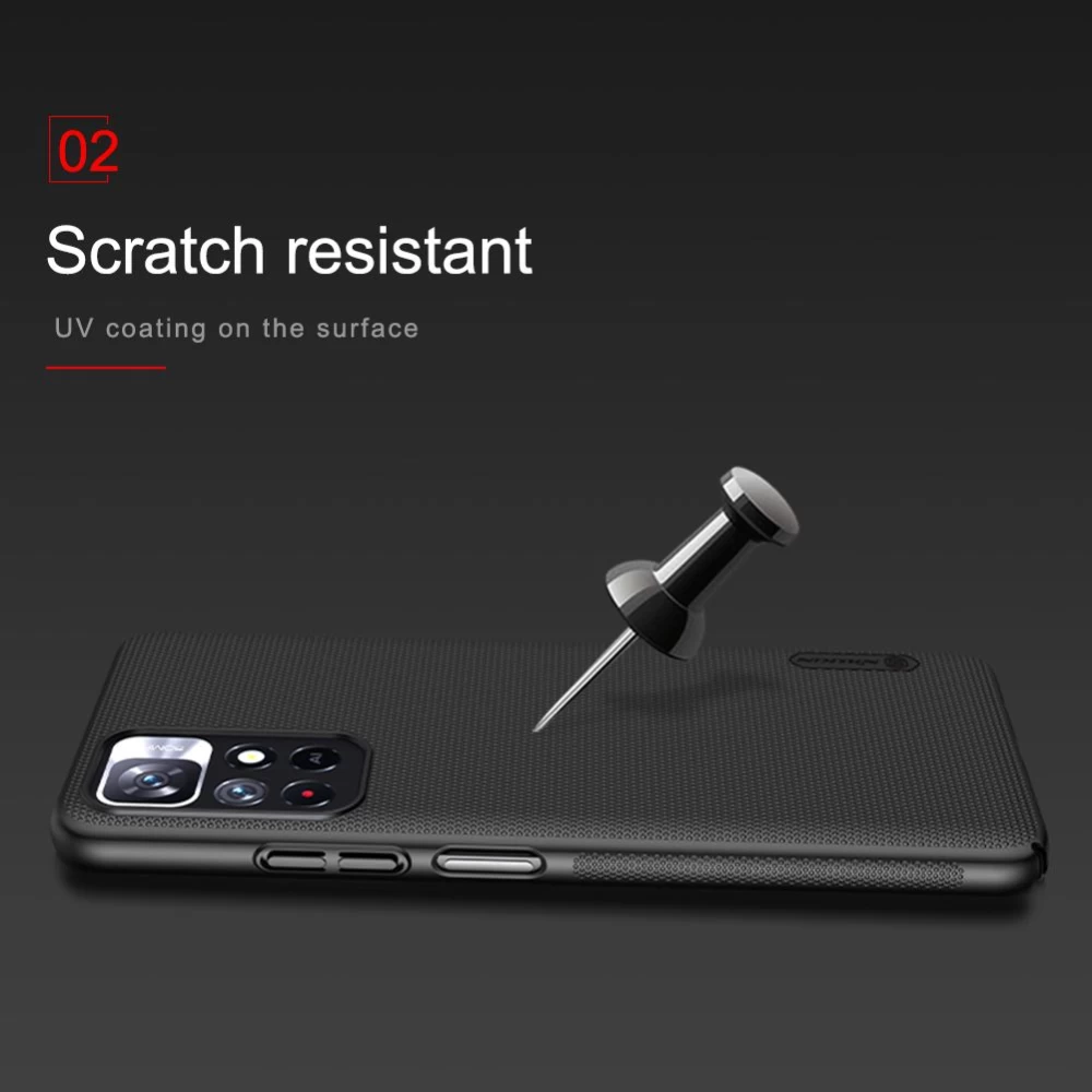 Xiaomi RedMi Note 11 5G ümbris valge Nillkin Super Frosted Shield
