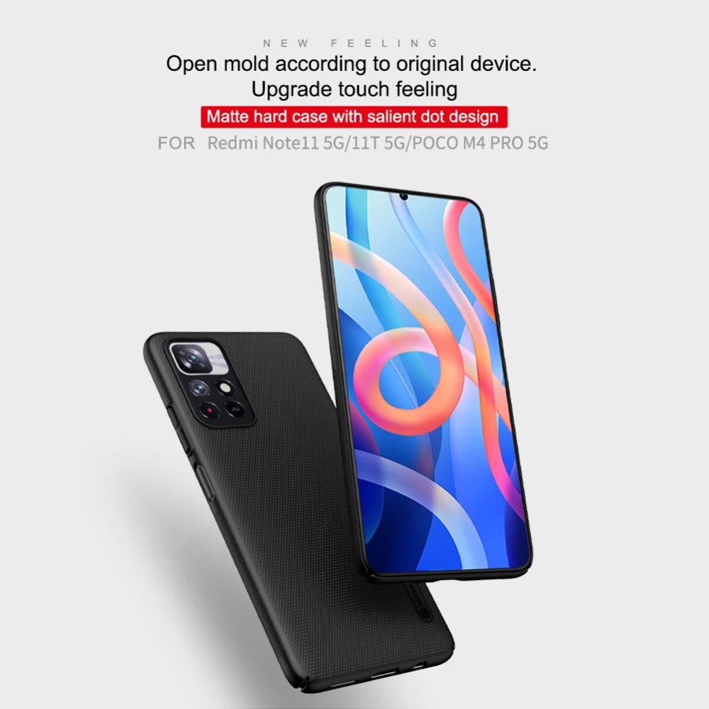Xiaomi Poco M4 Pro 5G case white Nillkin Super Frosted Shield