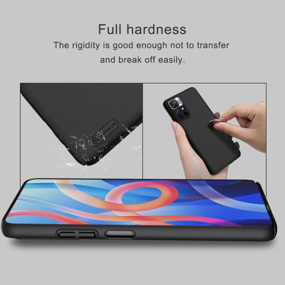 Xiaomi Poco M4 Pro 5G case white Nillkin Super Frosted Shield