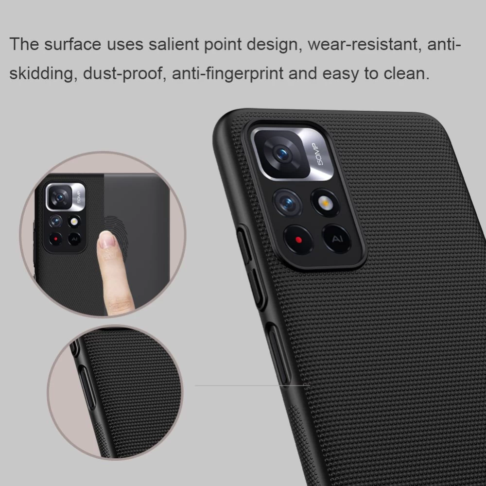 Xiaomi Poco M4 Pro 5G case white Nillkin Super Frosted Shield