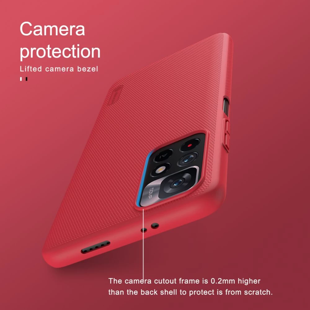 Xiaomi Poco M4 Pro 5G case white Nillkin Super Frosted Shield