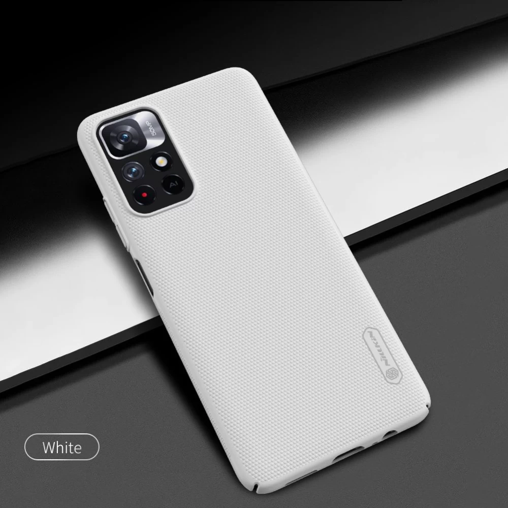 Xiaomi Poco M4 Pro 5G case white Nillkin Super Frosted Shield