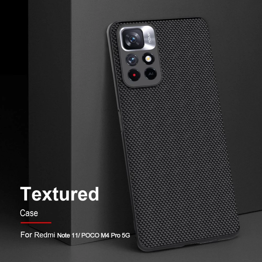 Xiaomi Poco M4 Pro 5G ümbris must Nillkin Textured 