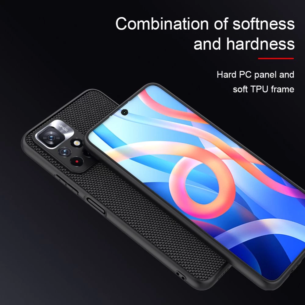 Xiaomi Poco M4 Pro 5G ümbris must Nillkin Textured 