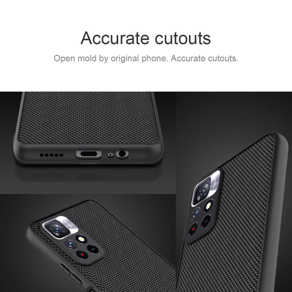 Xiaomi Poco M4 Pro 5G ümbris must Nillkin Textured 